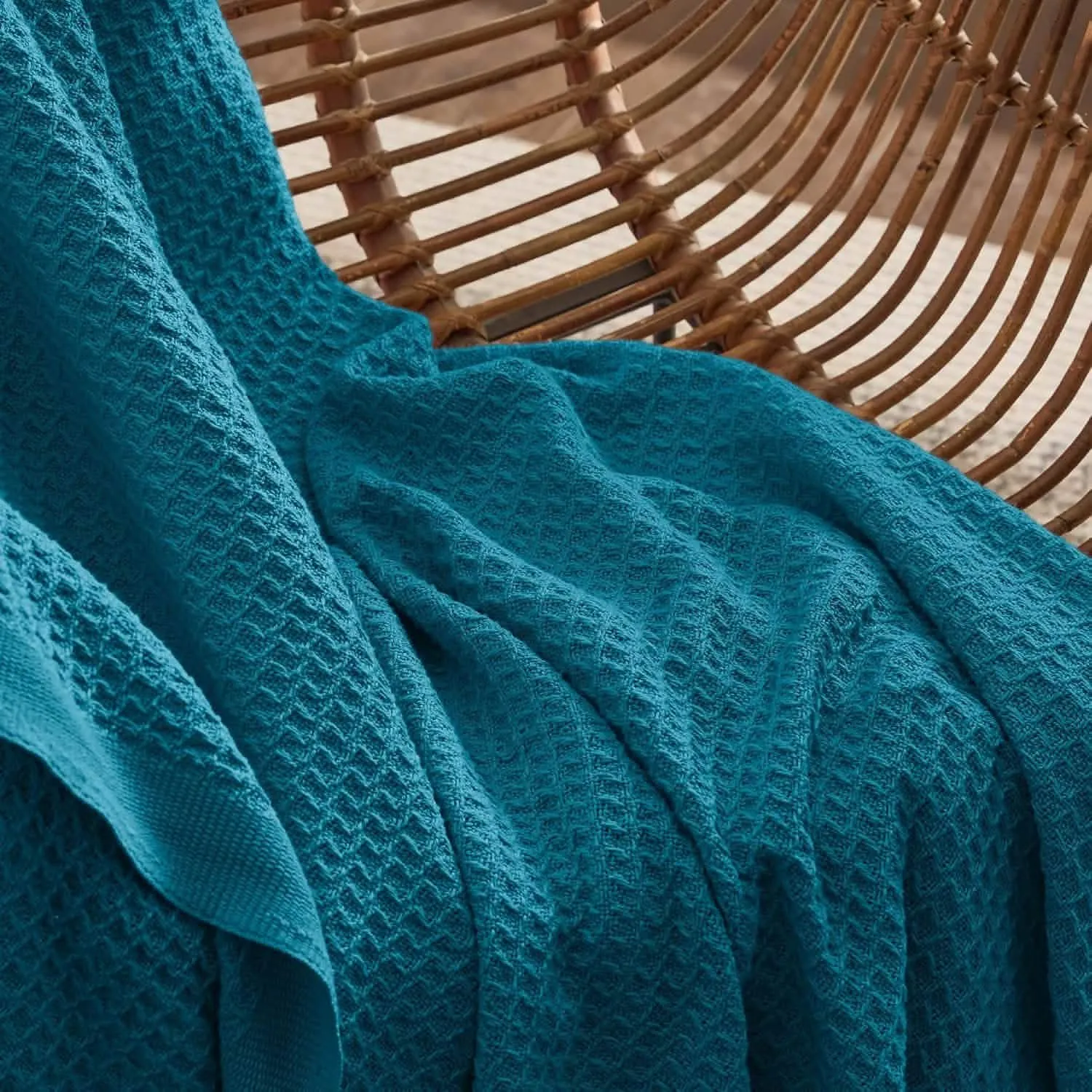 100% Cotton Waffle Weave Blankets