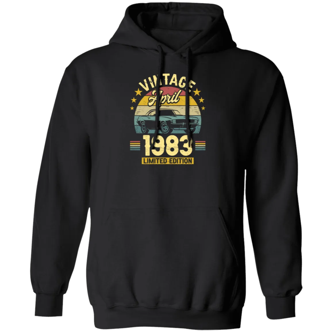 1983 Best Gift, 1983 Limited Edition, April 1983 Birthday Gift, Retro 1983 Pullover Hoodie