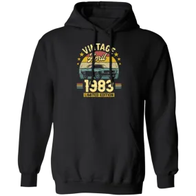 1983 Best Gift, 1983 Limited Edition, April 1983 Birthday Gift, Retro 1983 Pullover Hoodie