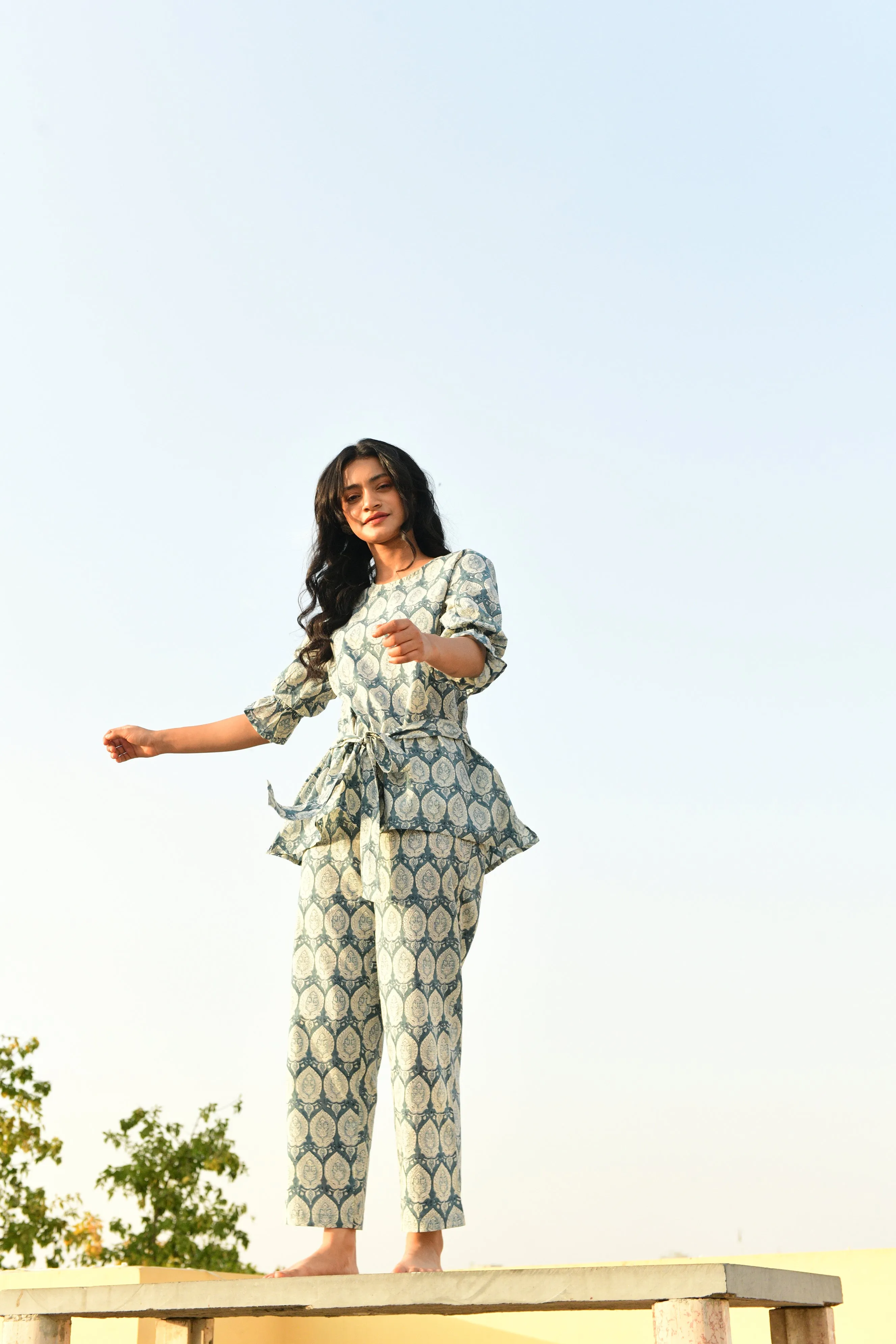 Aaravi Blue Co-ord set