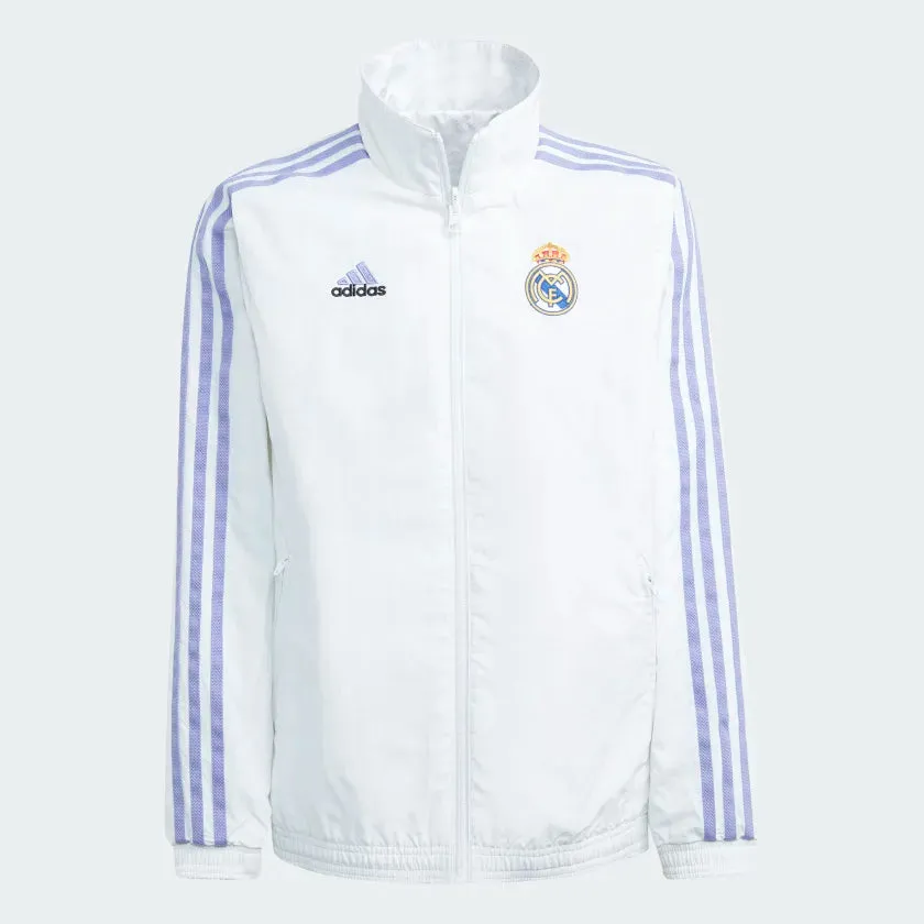 Adidas Youth Real Madrid Anthem Reversible Jacket