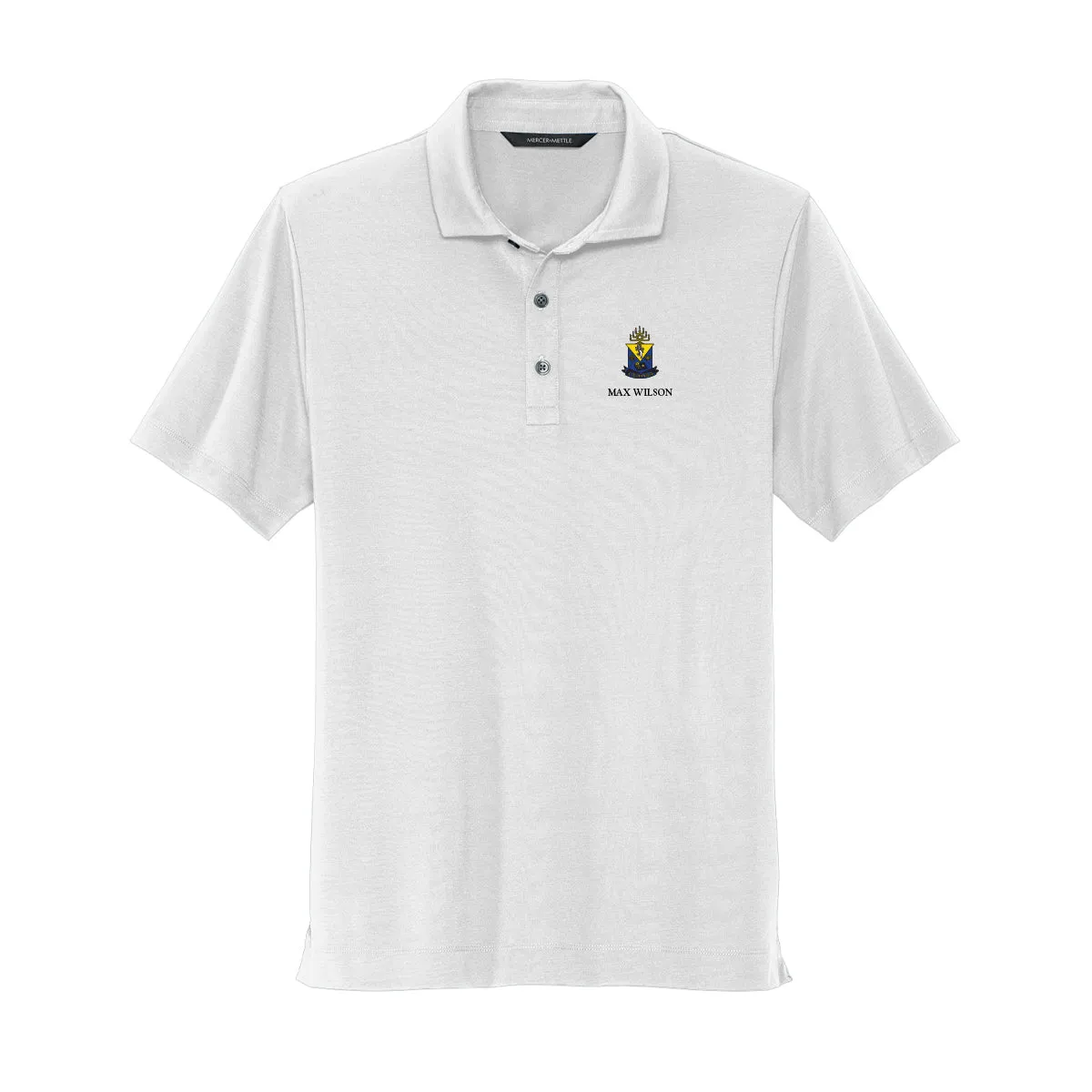 AEPi White Crest Polo