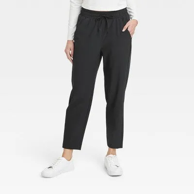 All In Motion Women's Stretch Woven High-Rise Tapered Pants Jogger UPF 50 