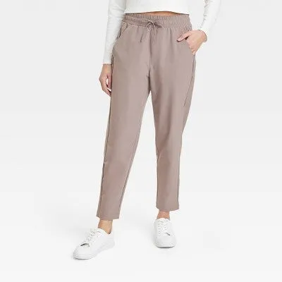 All In Motion Women's Stretch Woven High-Rise Tapered Pants Jogger UPF 50 