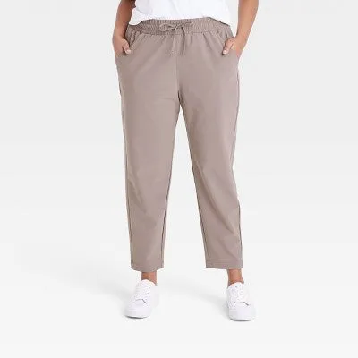 All In Motion Women's Stretch Woven High-Rise Tapered Pants Jogger UPF 50 