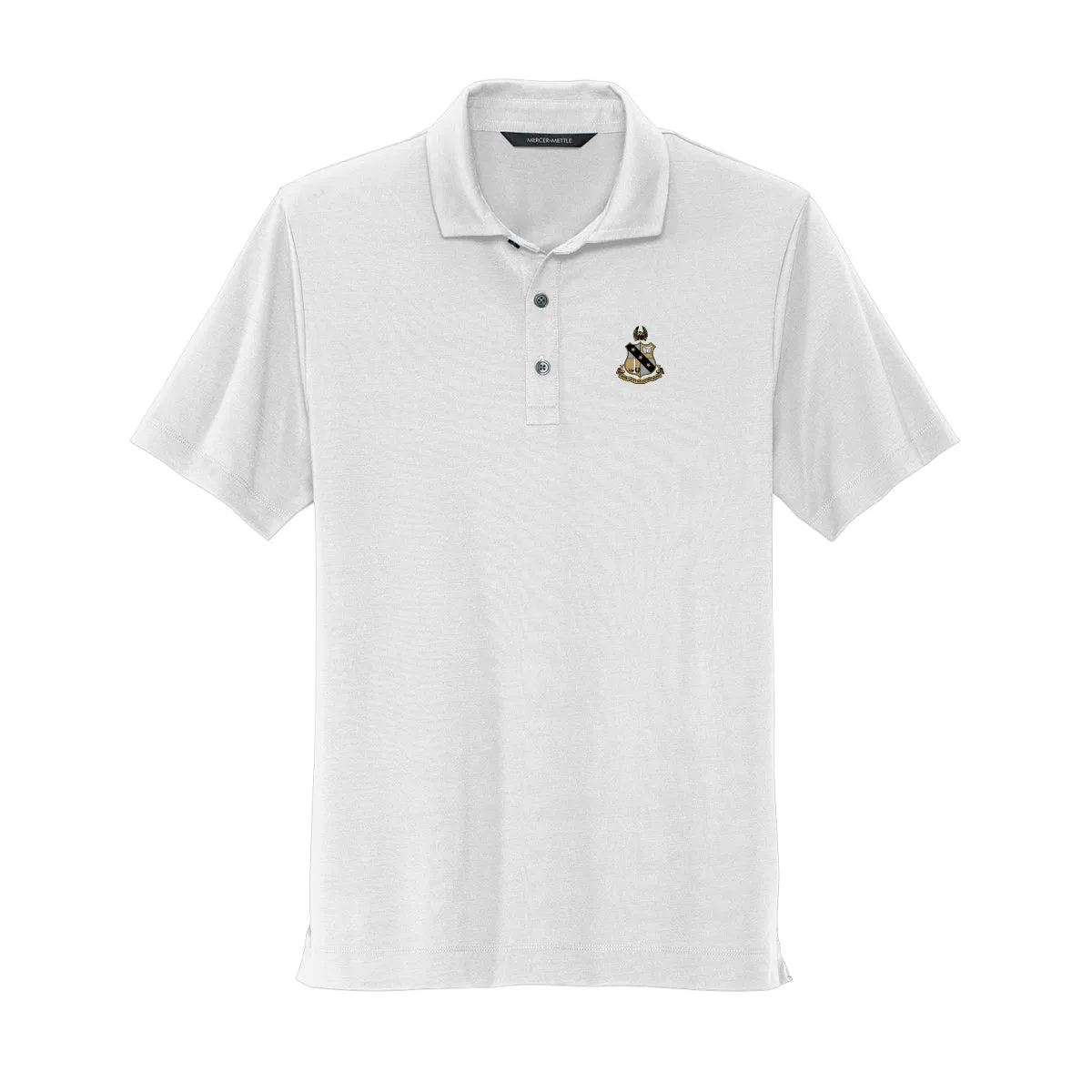 Alpha Sig White Crest Polo