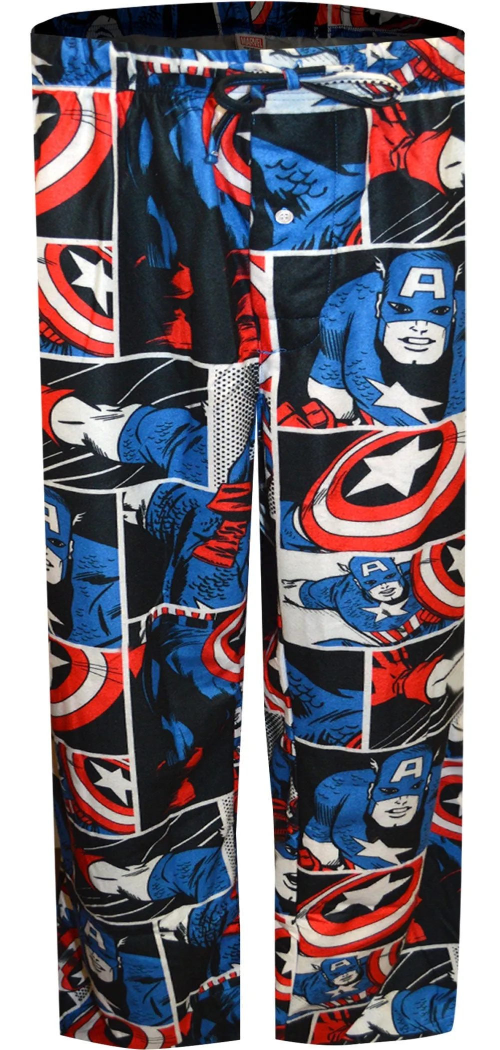 Avengers Captain America Flannel Big and Tall Lounge Pants