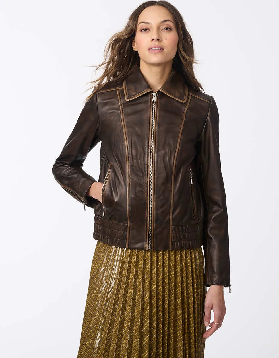 Aviator Classic Leather Bomber Jacket