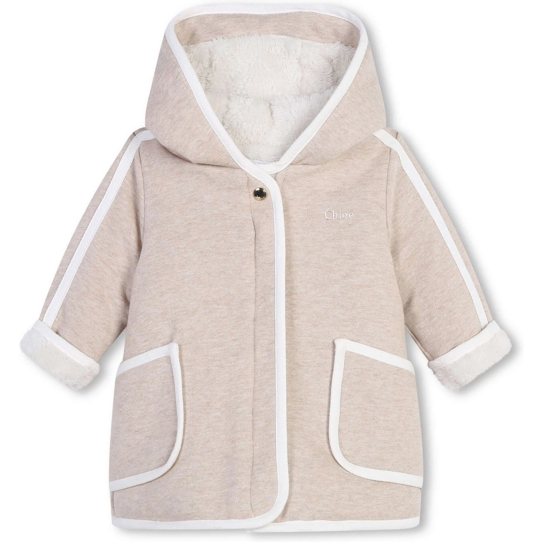 Baby Girls Organic Cotton Faux Coat