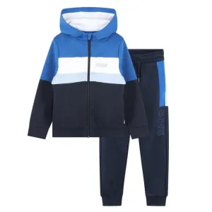 Boys Navy & Blue Logo Tracksuit