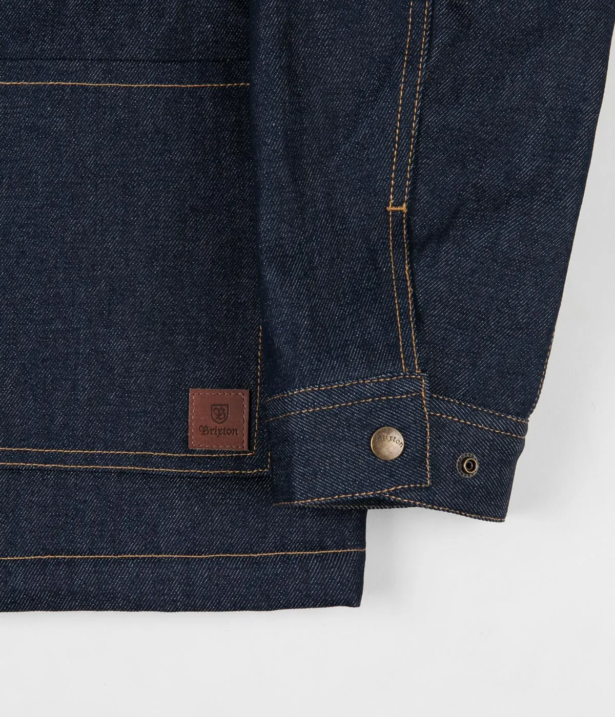 Brixton Yard Sherpa Denim Jacket - Raw Indigo