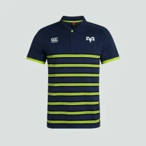 Canterbury Ospreys Mens Cotton Stripe Polo