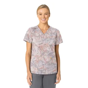 Carhartt Prints VNeck Print Scrub Top (C13414)