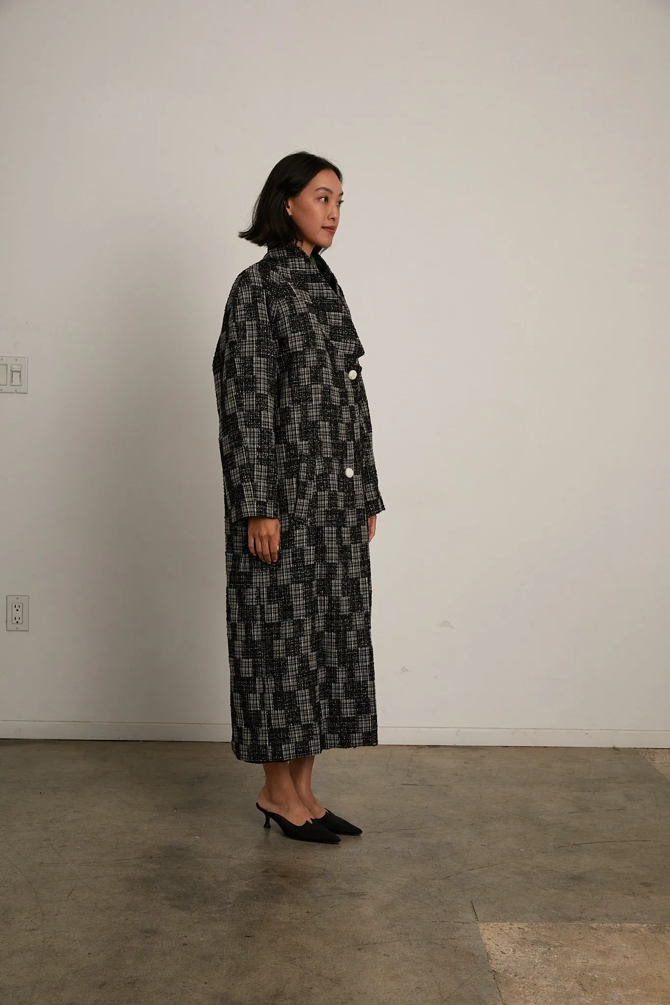 Cassidy Coat - Newsprint Patchwork