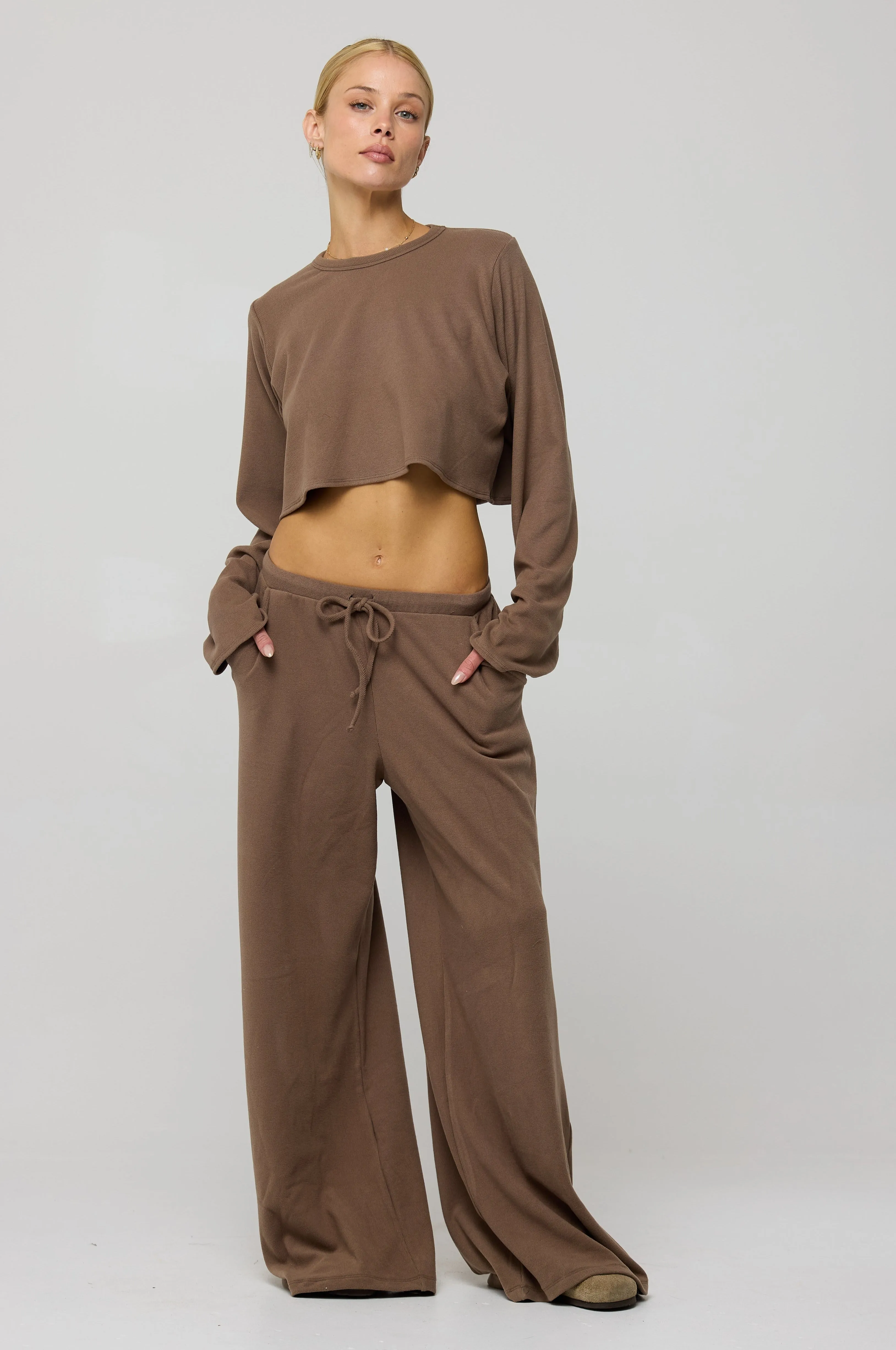 Chase Rib Pant in Chai