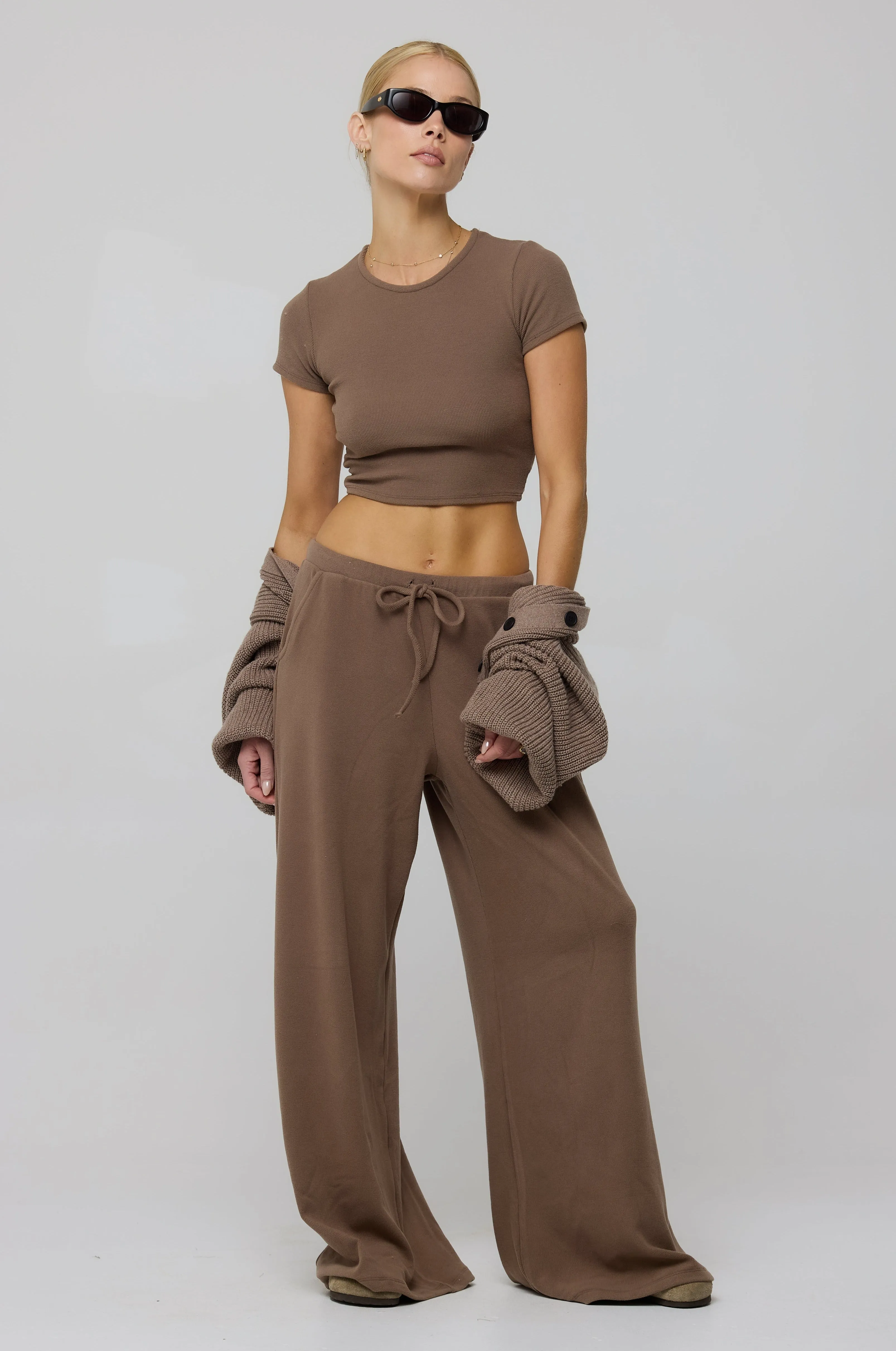 Chase Rib Pant in Chai