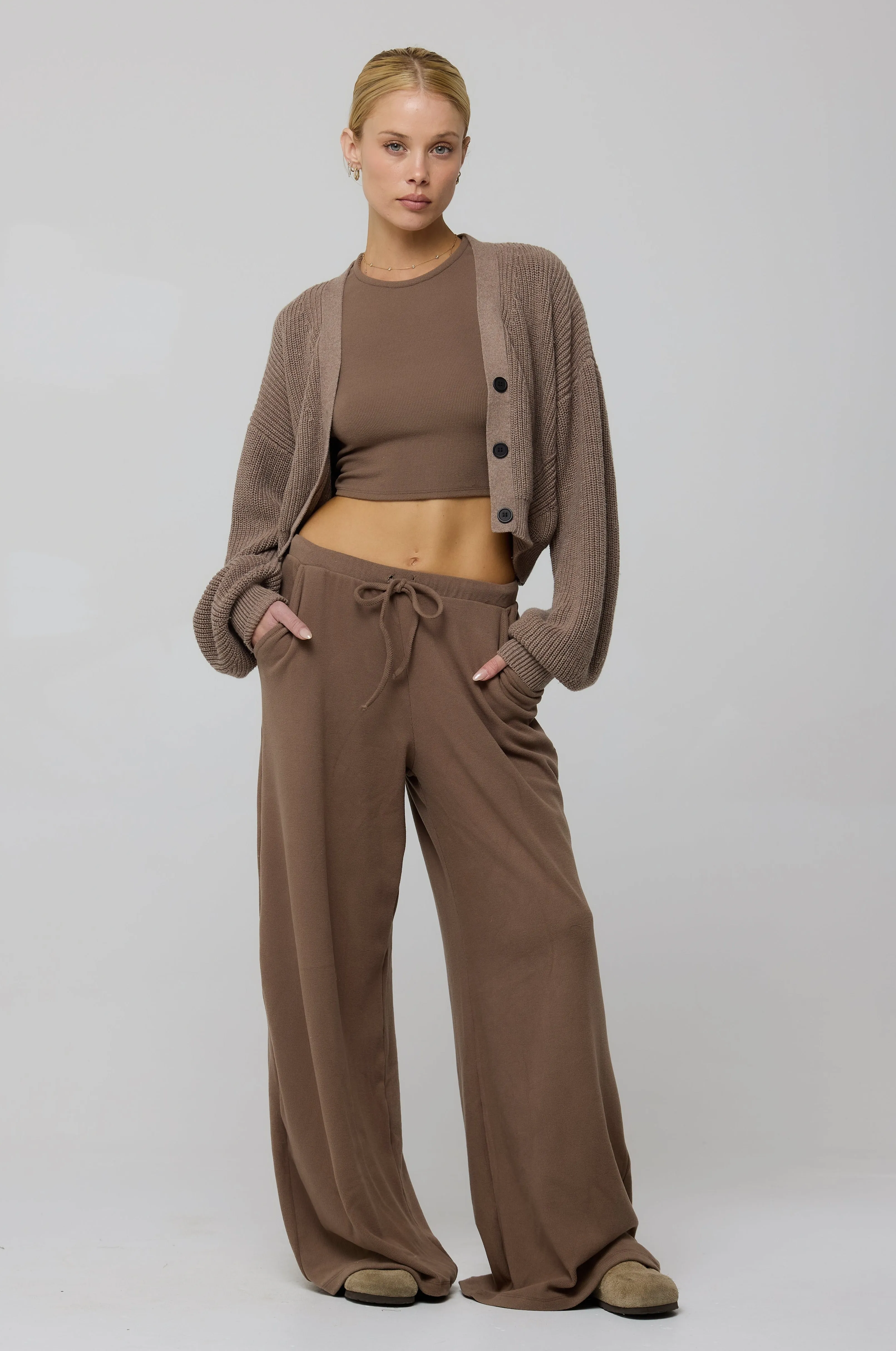 Chase Rib Pant in Chai