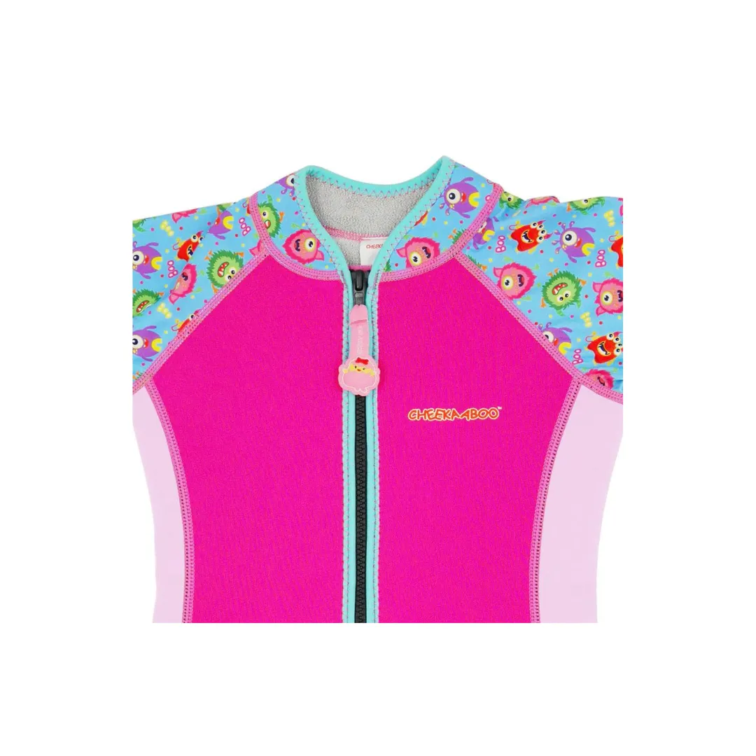 Cheekaaboo Wobbie Toddler Thermal Swimsuit UPF50  - Pink Monster