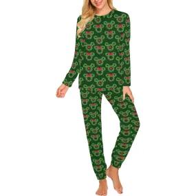 Christmas Wreaths Women's Pajama Set