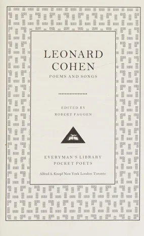 Cohen, Leonard: Poems & Songs