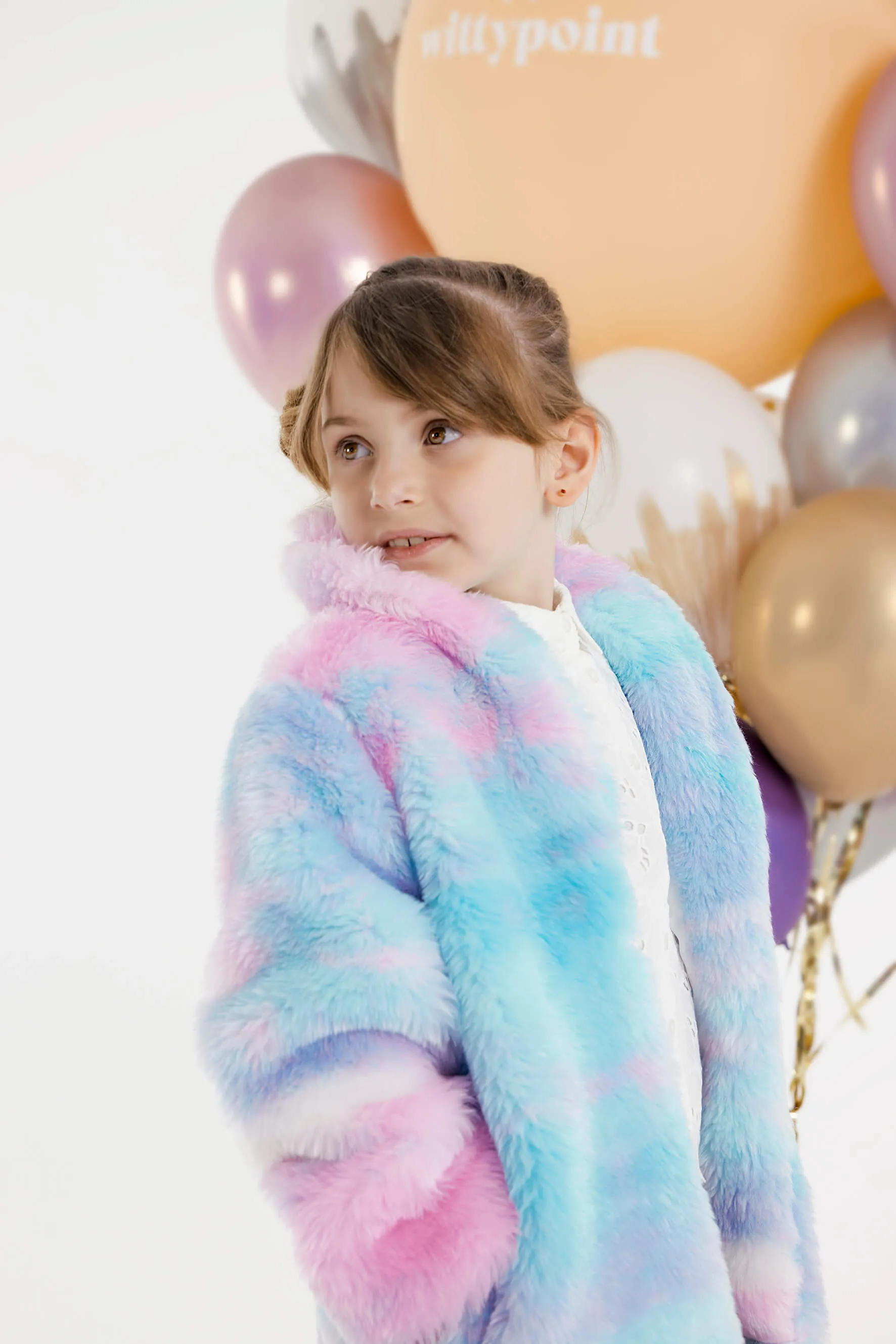 Cosy Cotton Candy Faux Fur Coat