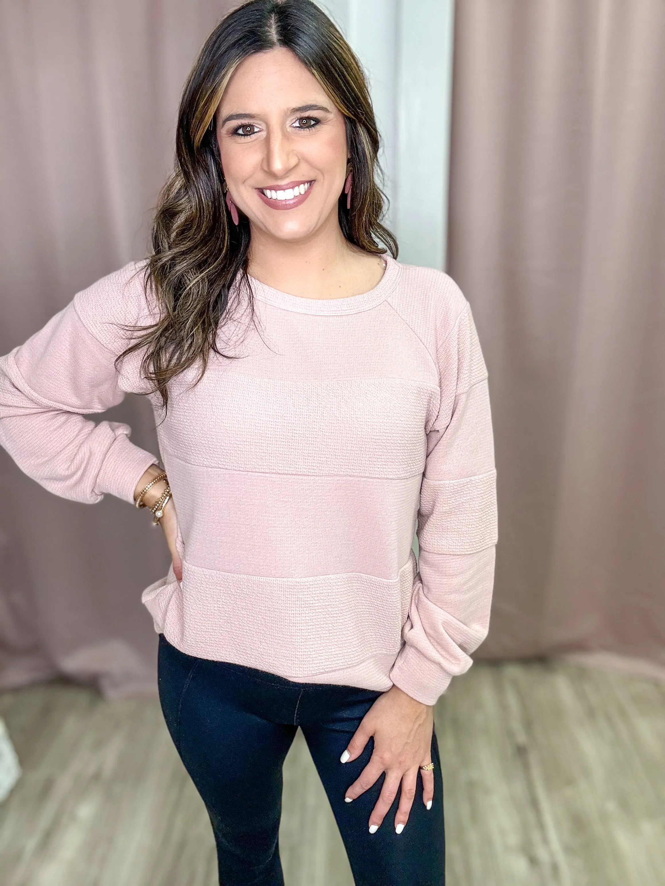 Cozy & Blushing Top