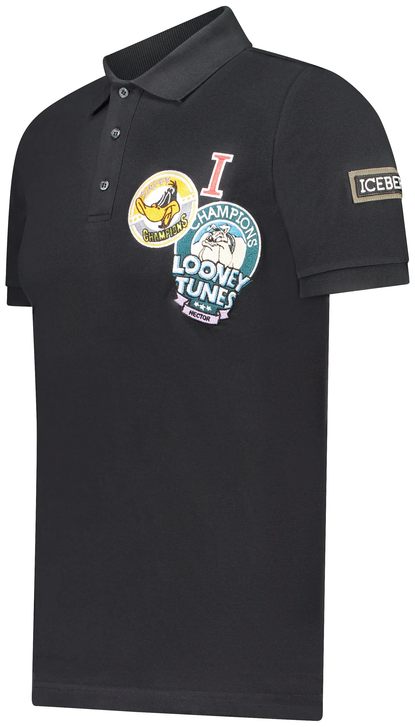 Daffy Looney Logo Polo Shirt (Black) - I23F03363109000