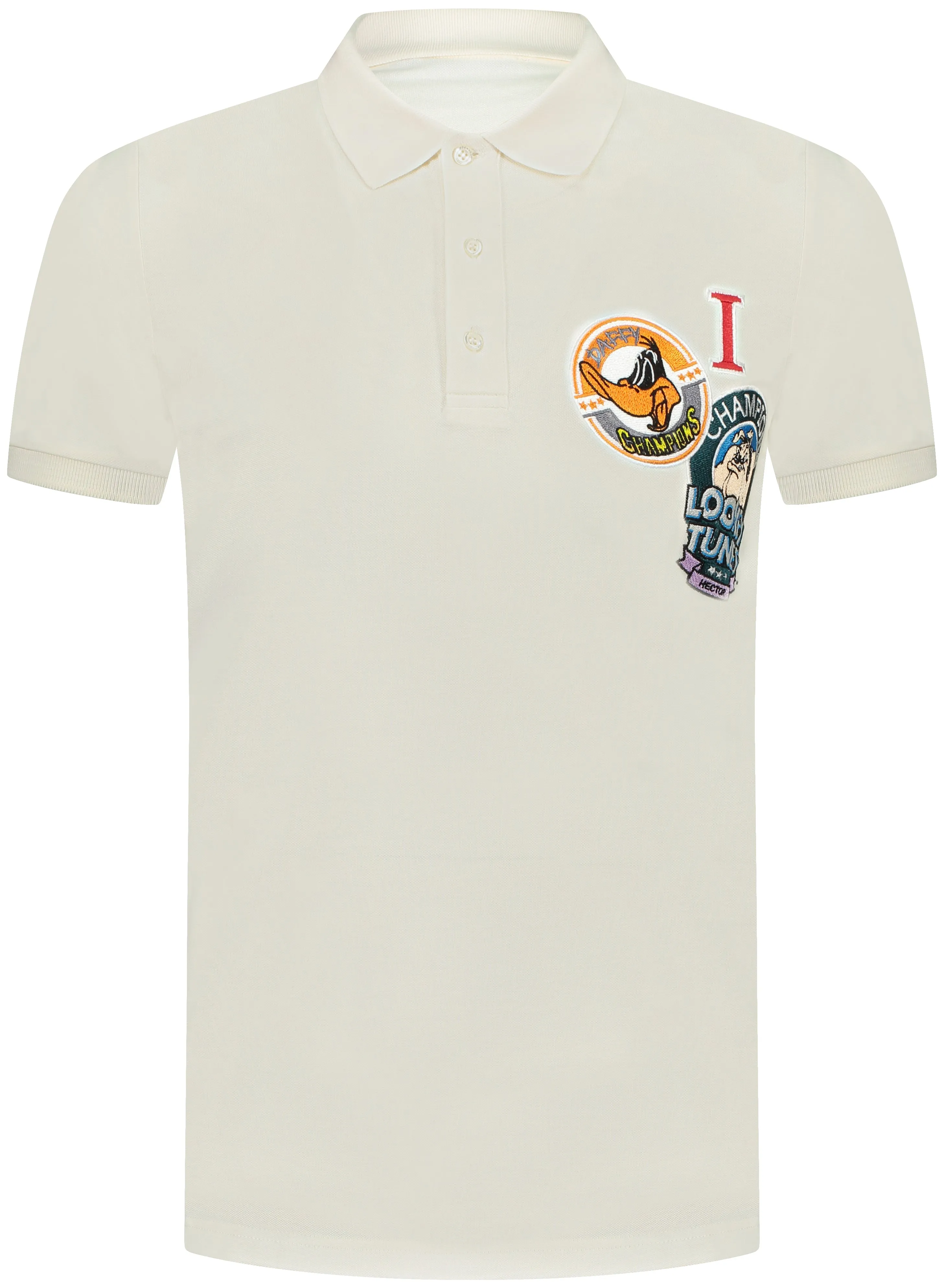 Daffy Looney Logo Polo Shirt (Cream) - I23F03363101329