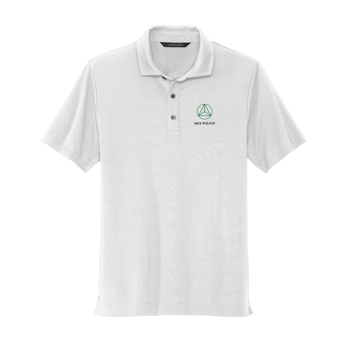 Delta Sig White Badge Polo