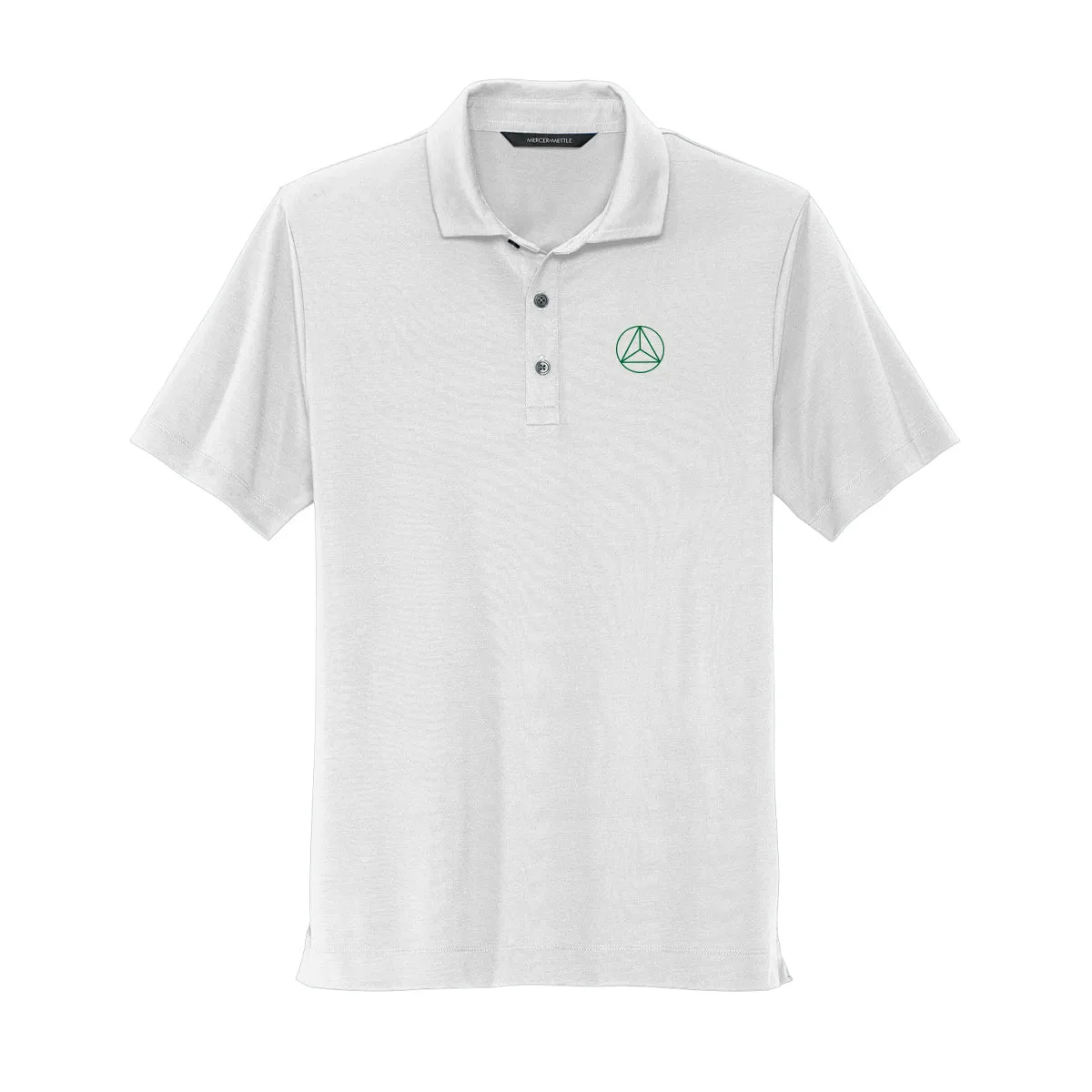 Delta Sig White Badge Polo