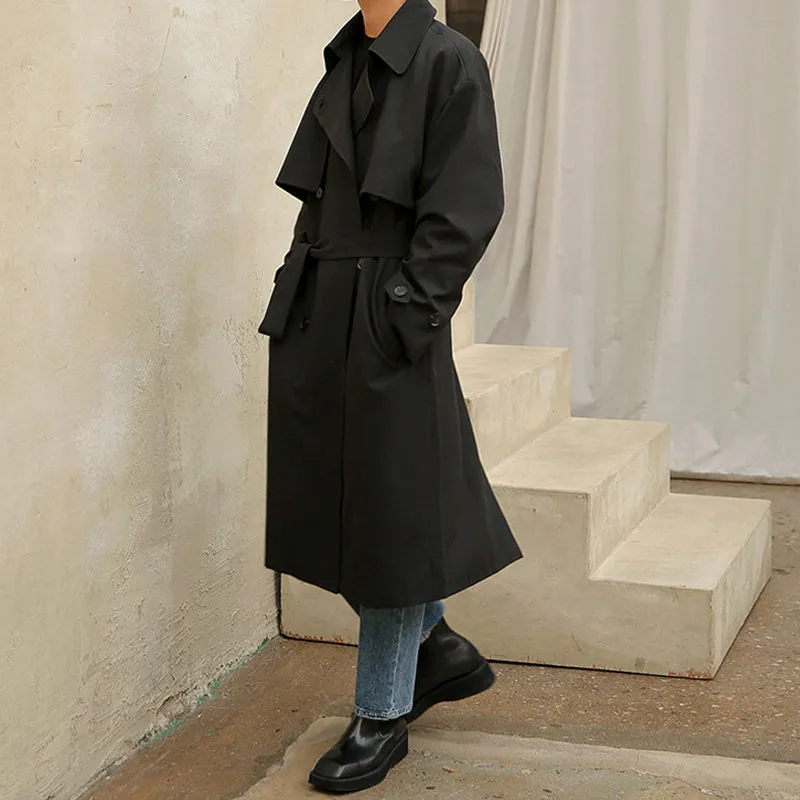 Double-breasted Mid-length Trench Coat