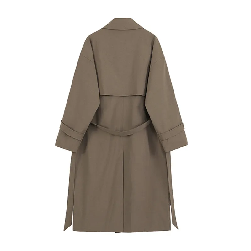 Double-breasted Mid-length Trench Coat