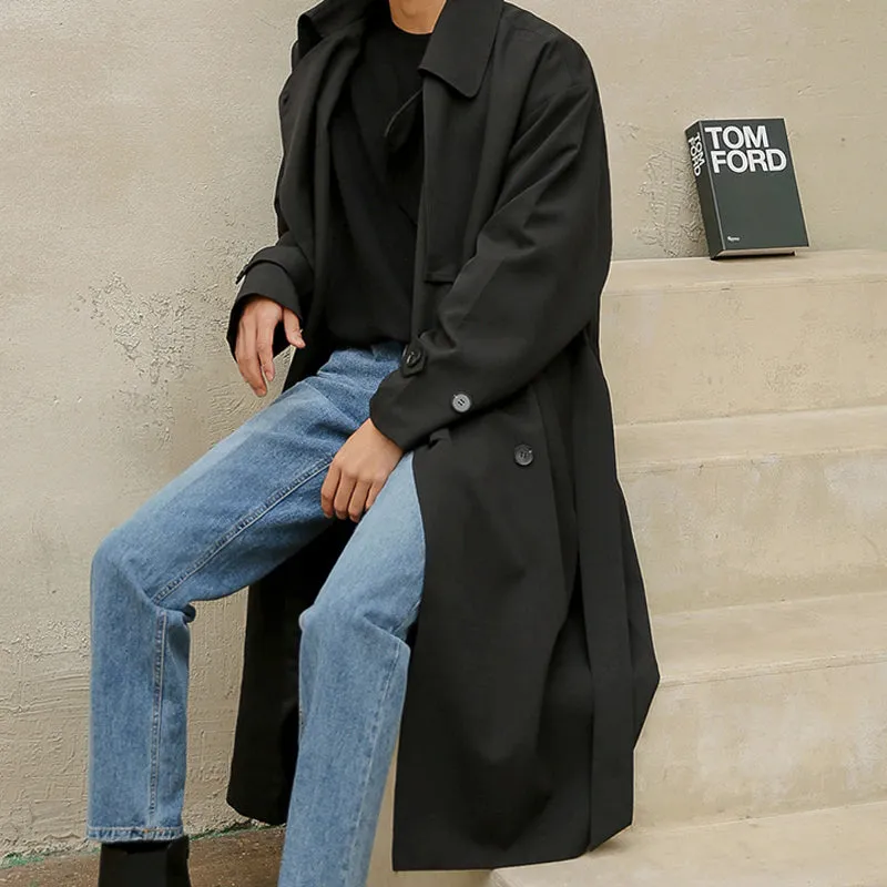 Double-breasted Mid-length Trench Coat