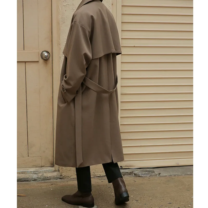 Double-breasted Mid-length Trench Coat