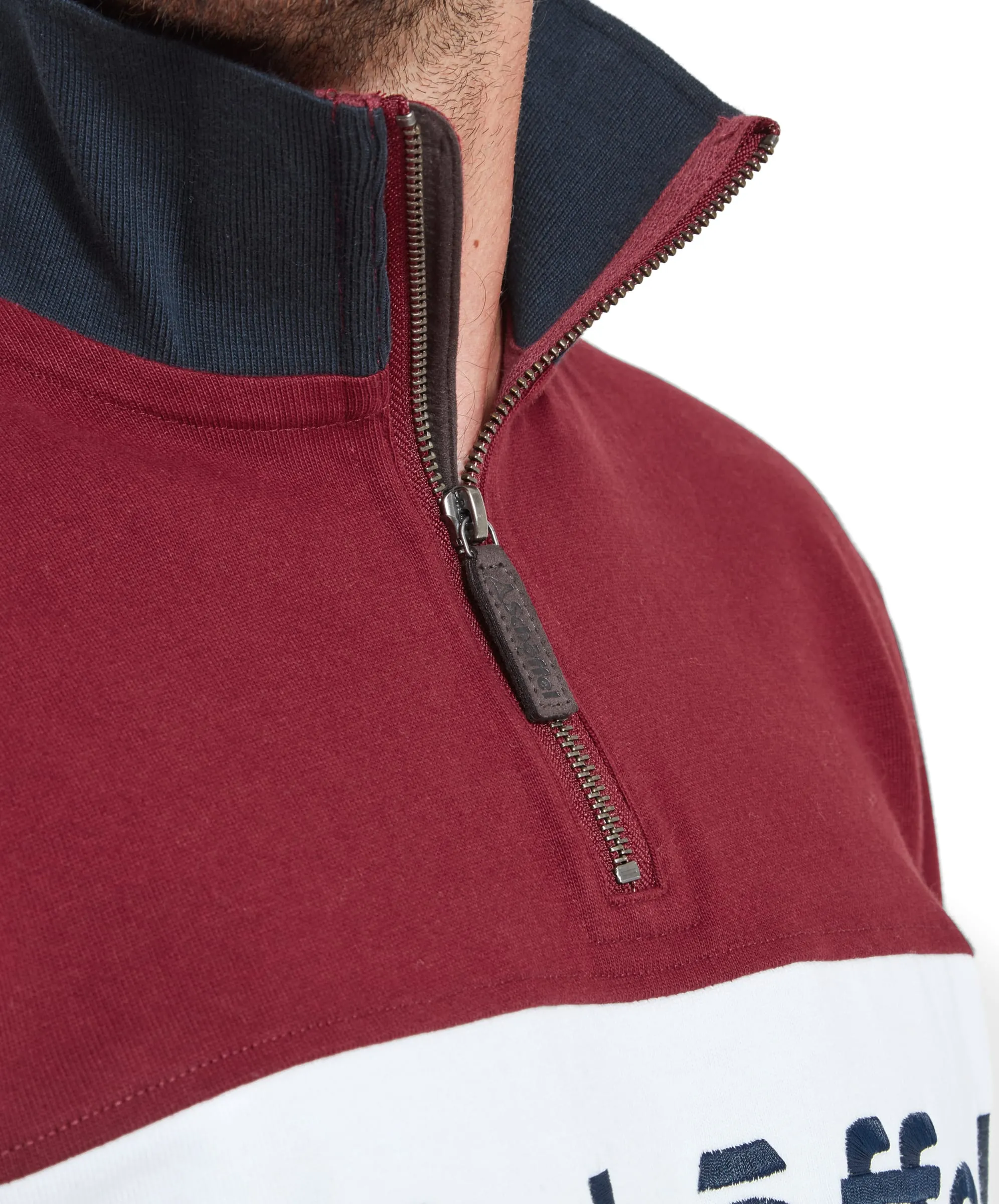 Exeter Heritage Quarter Zip Sweatshirt - Bordeaux