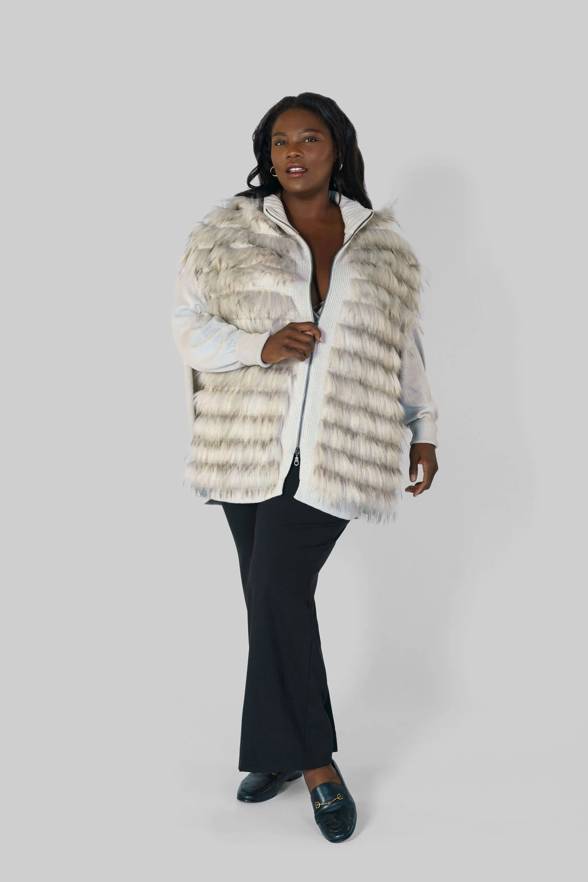 FAUX FUR VEST