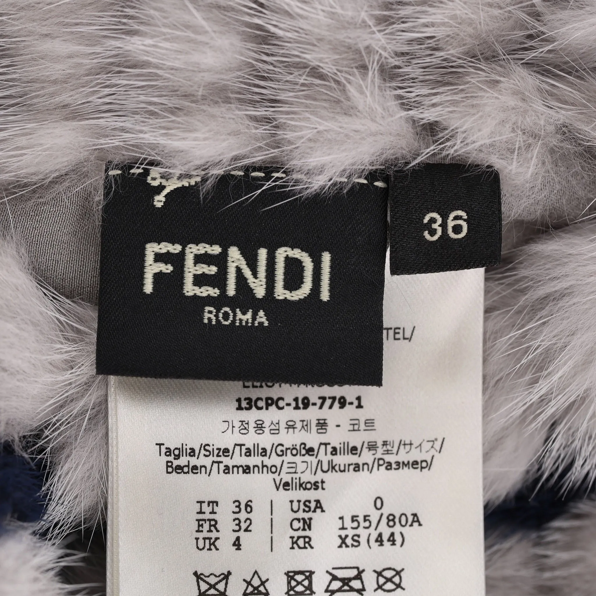 Fendi Custom Made Mink Fur Coat. Size 36FR