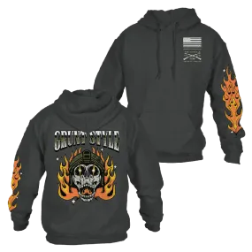 Flamethrower Hoodie - Dark Heather