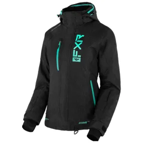 FXR Fresh Snowmobile Jacket Black Heather/Mint