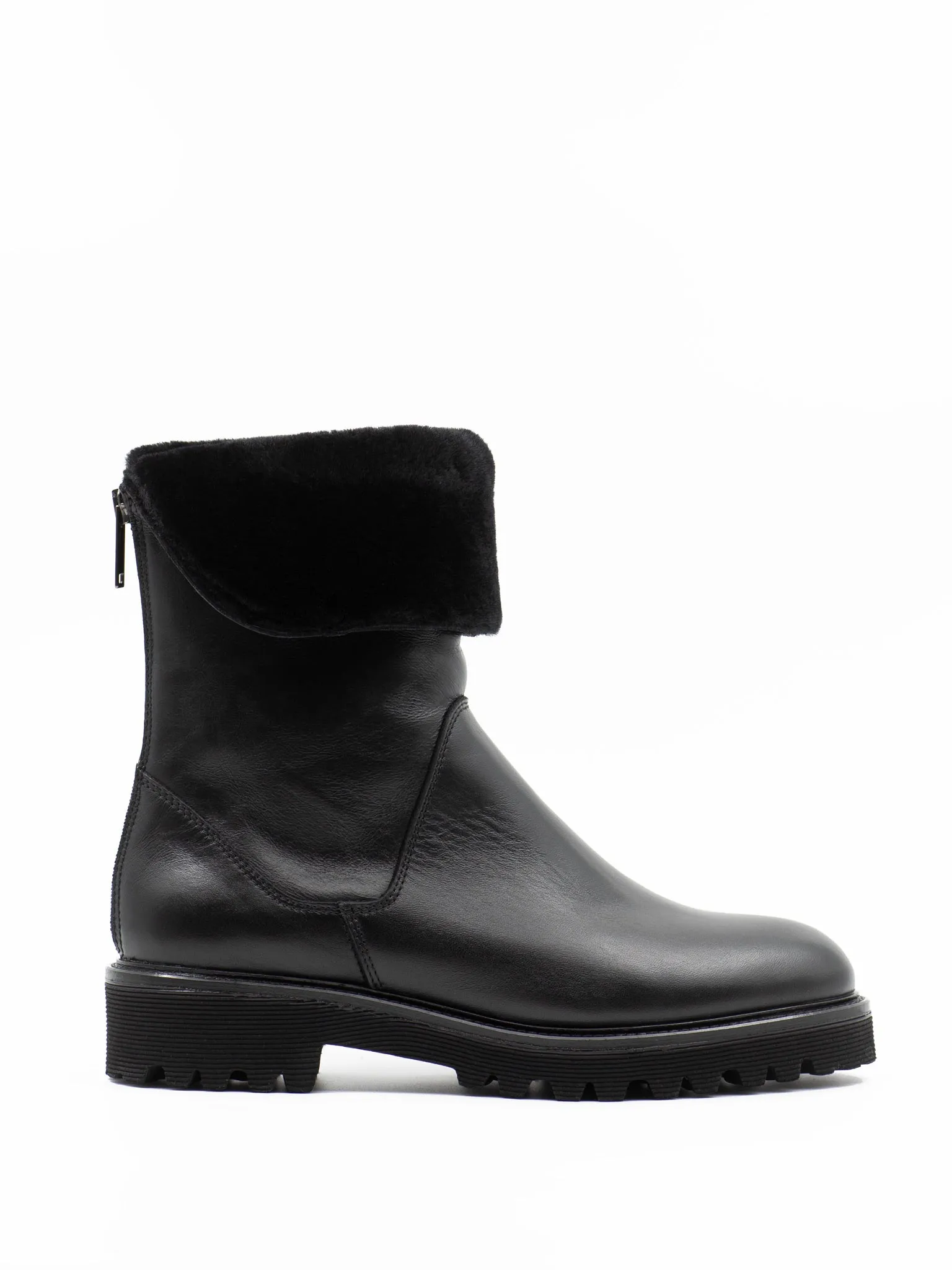 Gia shearling-lined ankle boots