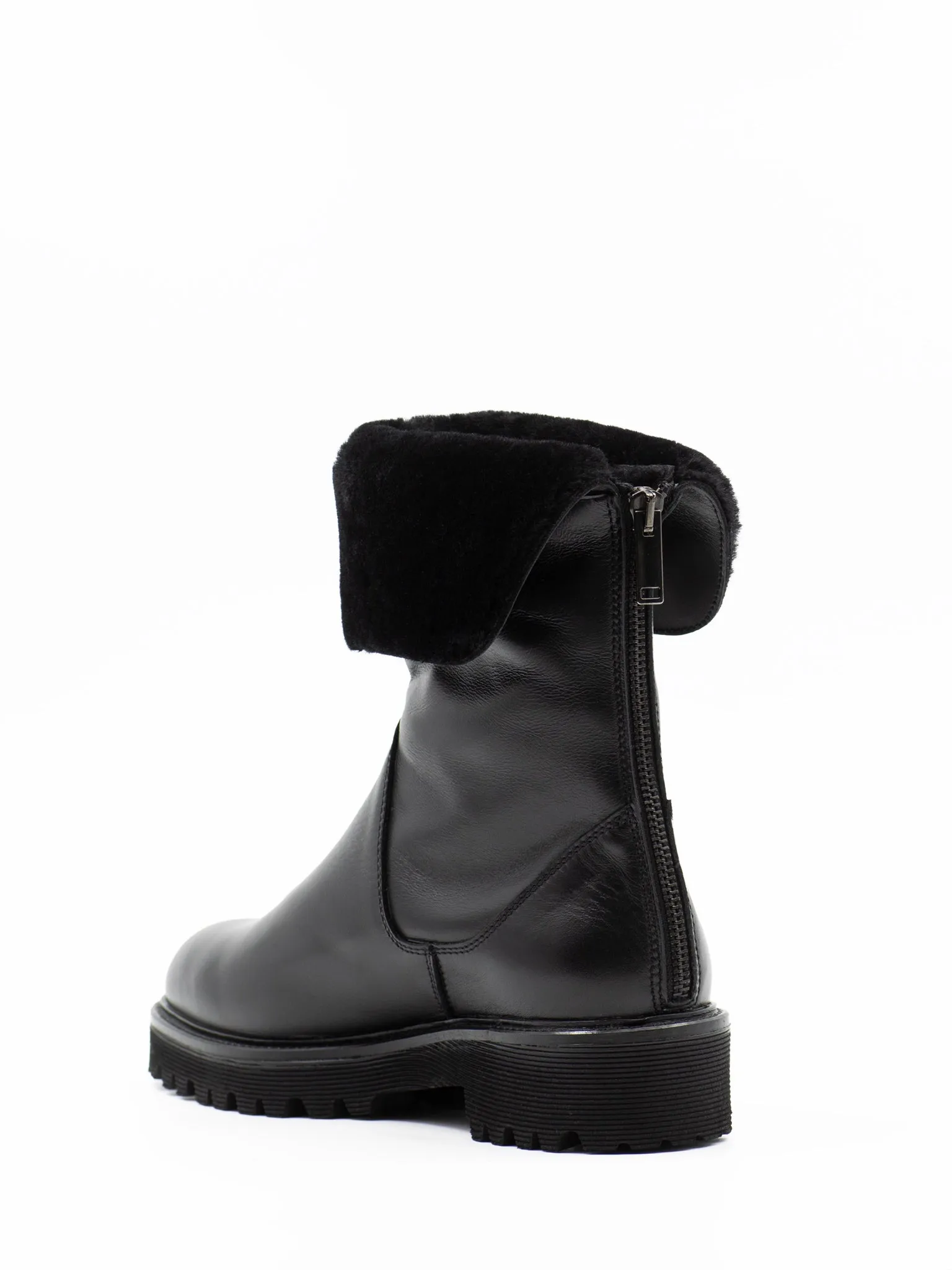 Gia shearling-lined ankle boots