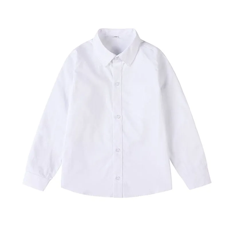 Girls Peter Pan Collar Long Sleeve School Shirts