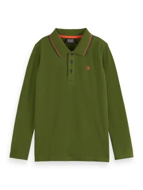 Green Long-sleeved Polo