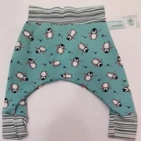 Harem Pants Legging  Penguins Aqua  Baby3-6 Month