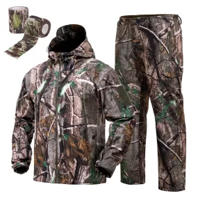 Hunting Gear Suit For Men Camouflage Windproof Jacket