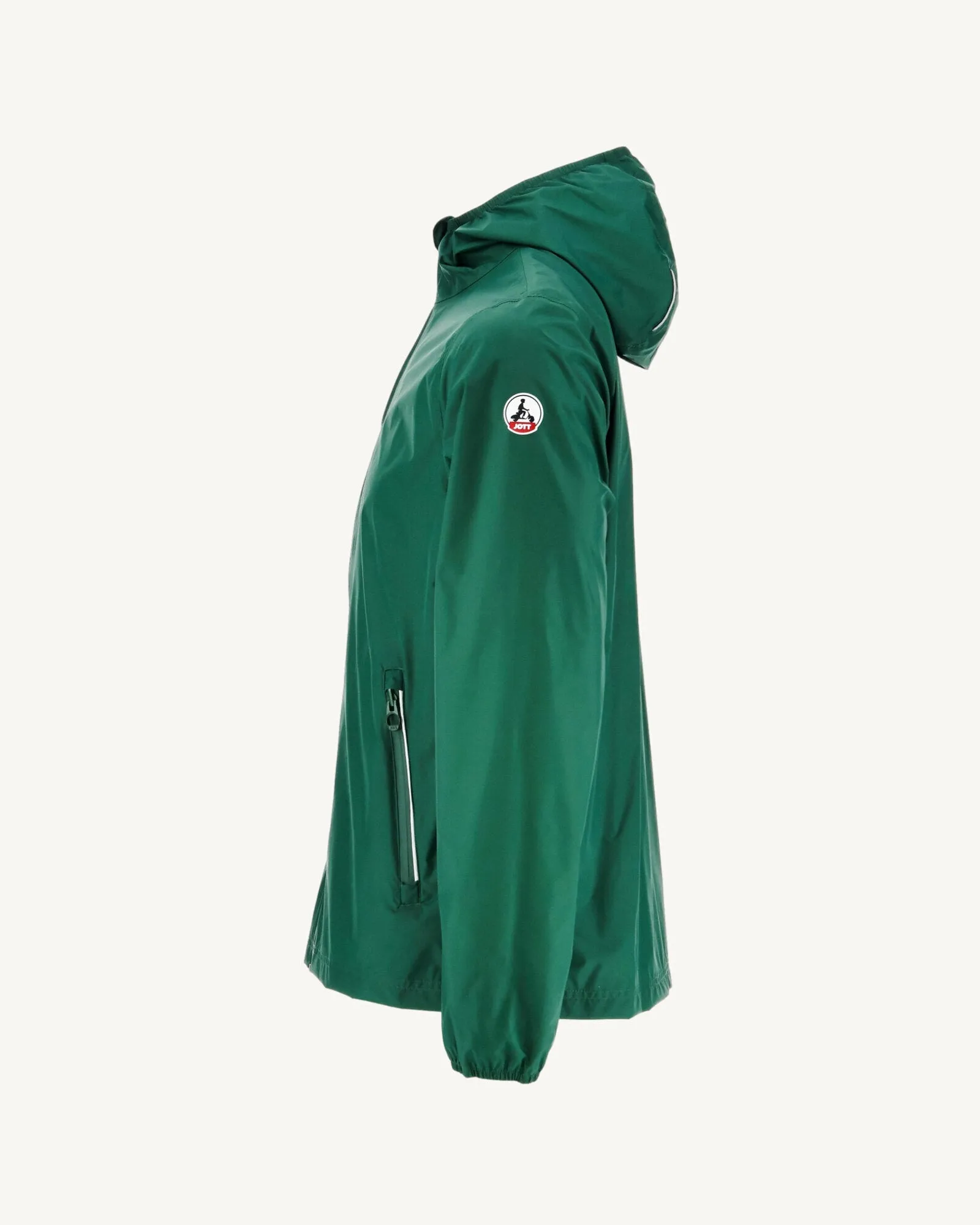 Imperméable à capuche paquetable Vert foncé Manille