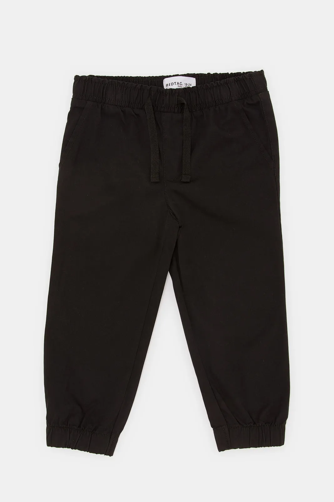 Infant Boys Black Chino Jogger