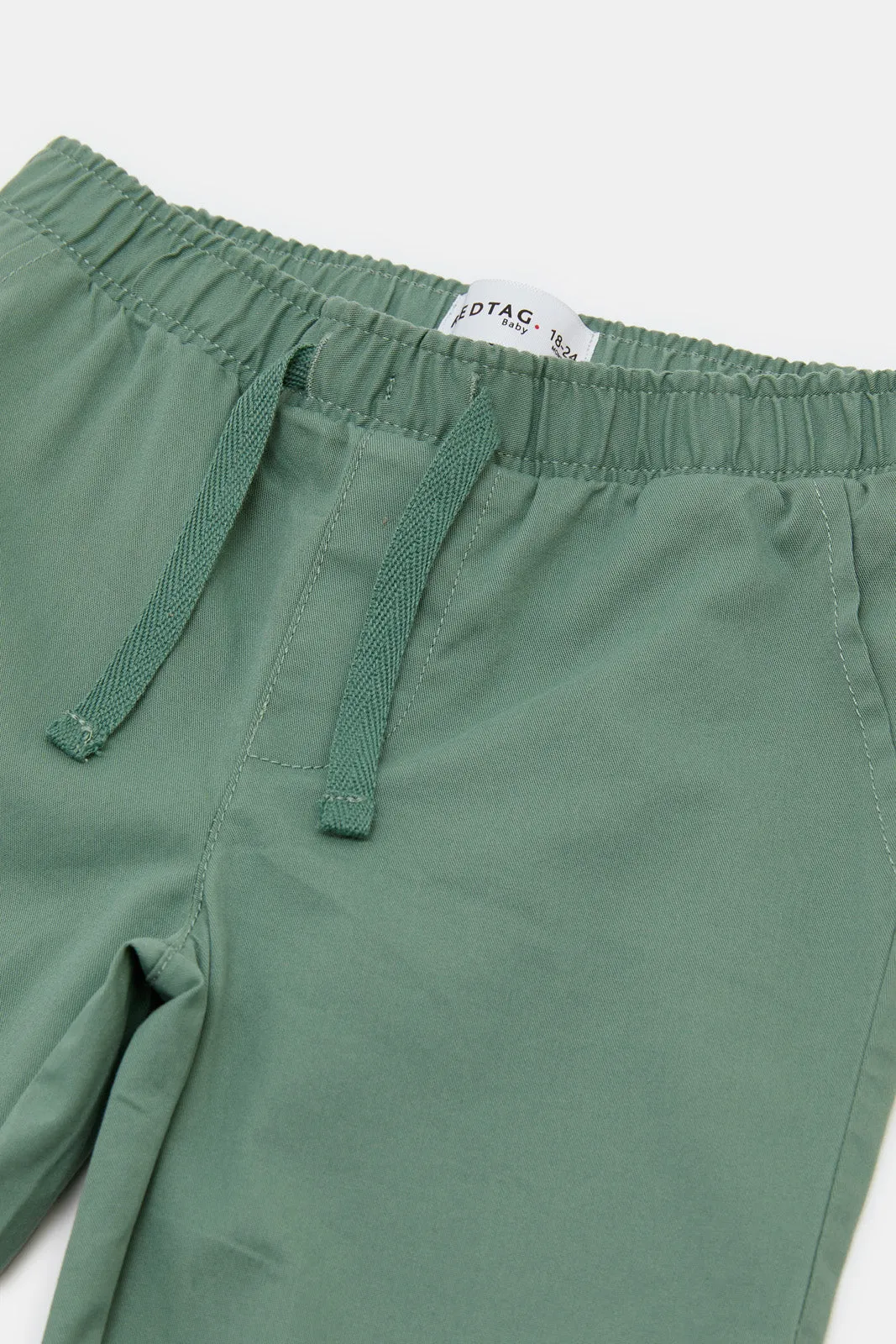 Infant Boys Green Chino Jogger