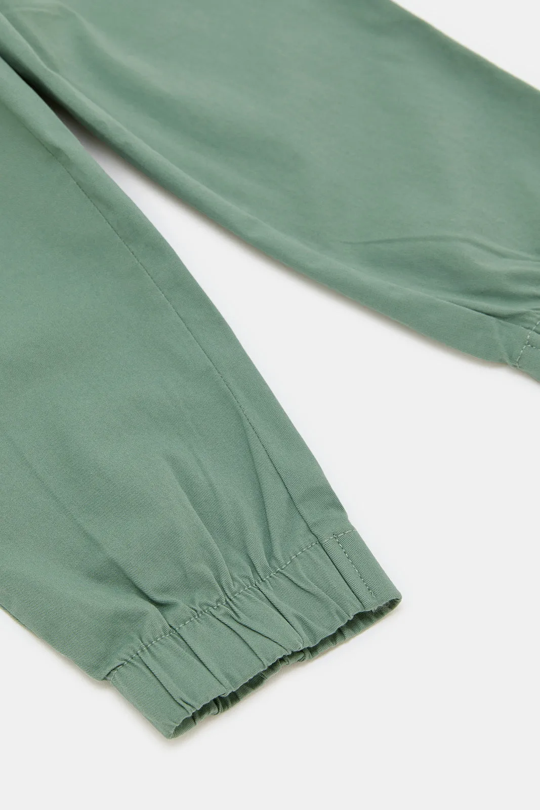 Infant Boys Green Chino Jogger