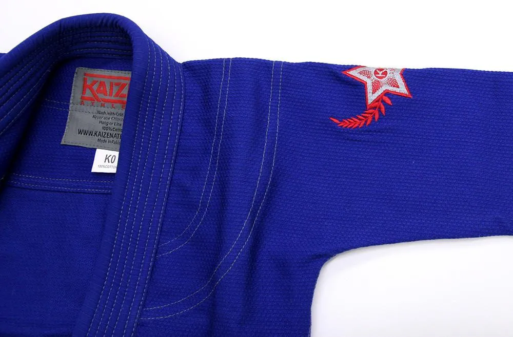 Kaizen Athletic Kid's Jiu Jitsu Kimono - BLUE (K0 ONLY)